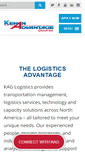 Mobile Screenshot of kaglogistics.com